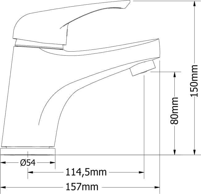 Modea Elit Αναμεικτική Μπαταρία Νιπτήρα - Image 2